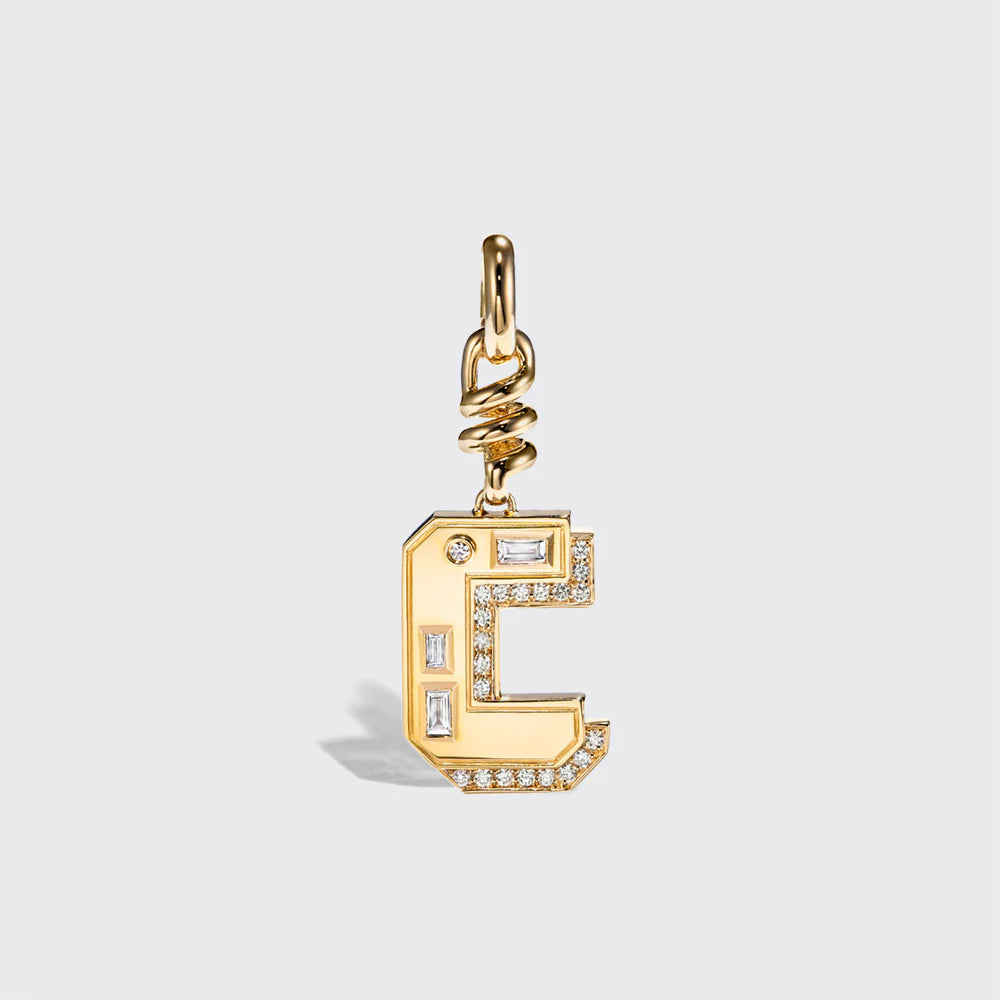 Boochier Jumbo Diamond Letter Charm