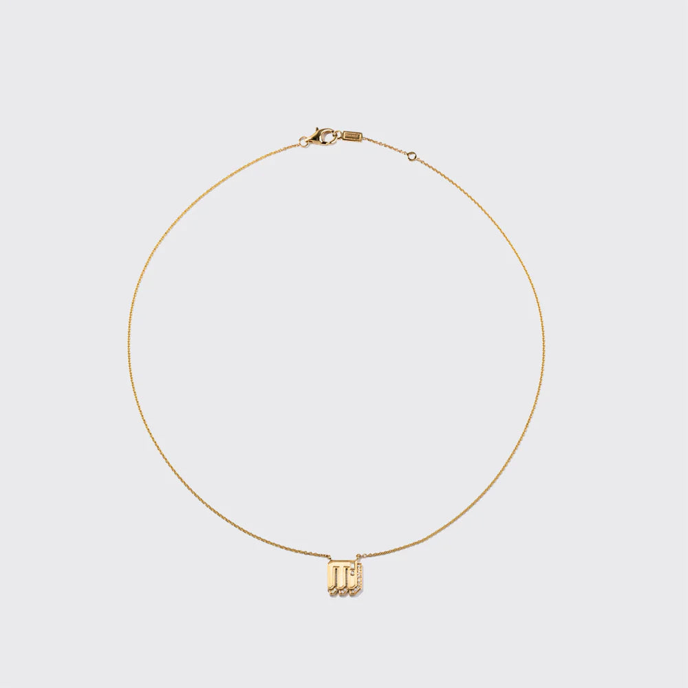 Boochier Mini Letter Necklace
