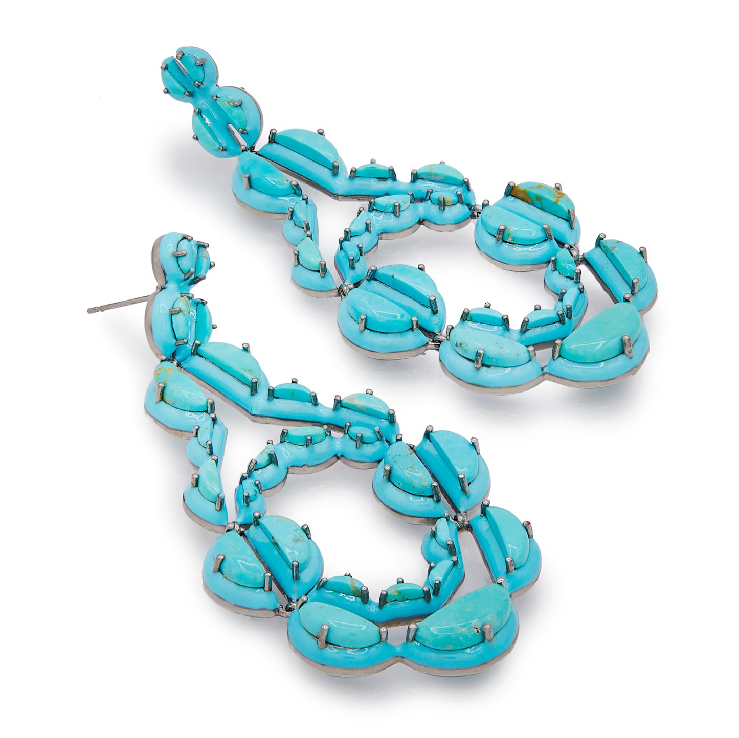 Nakard Vienna Turquoise Enameled Earrings