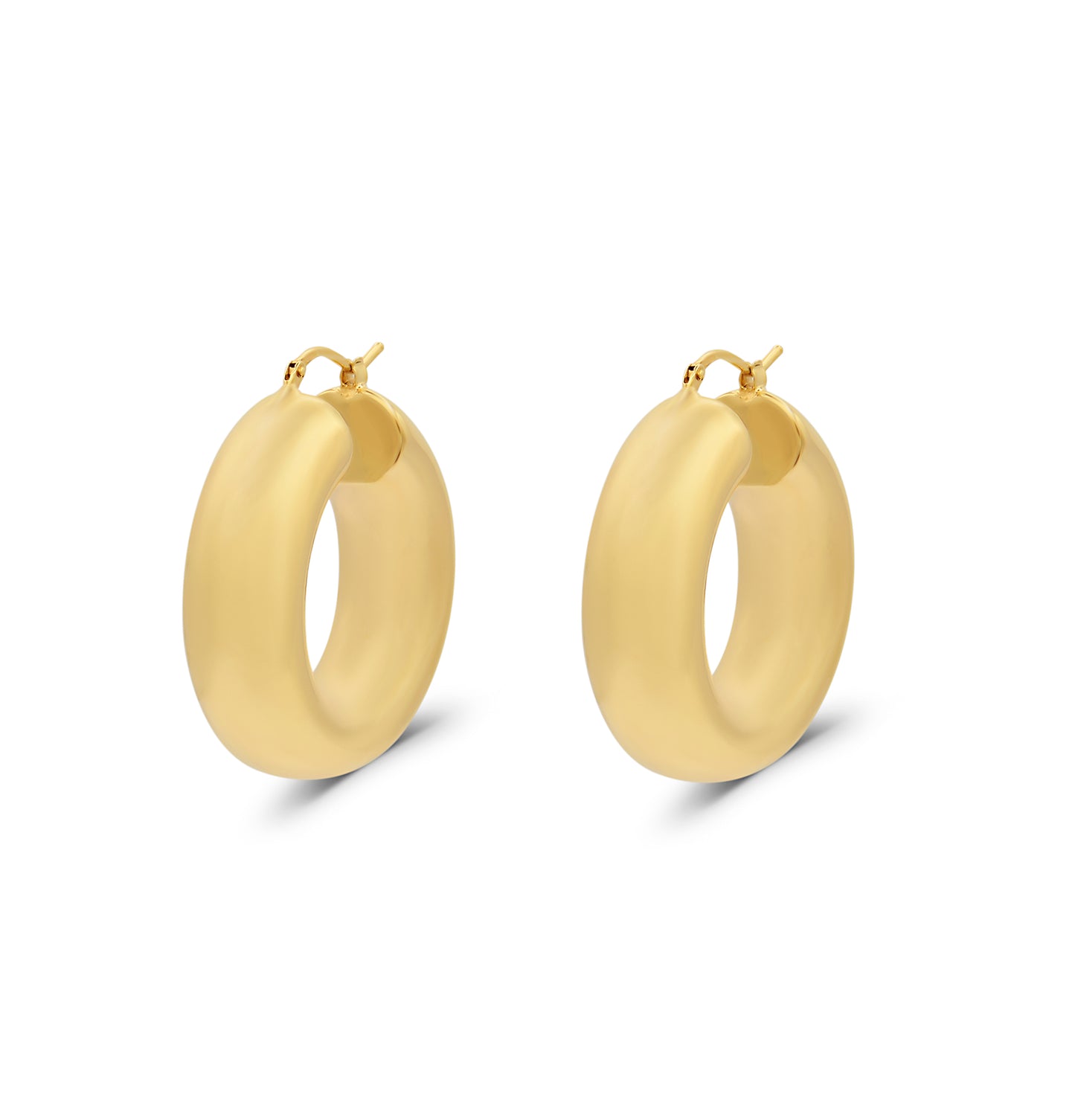 The Seven 18K Puffy Hollow Hoops