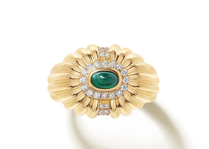 State Property Alara Emerald Signet Ring