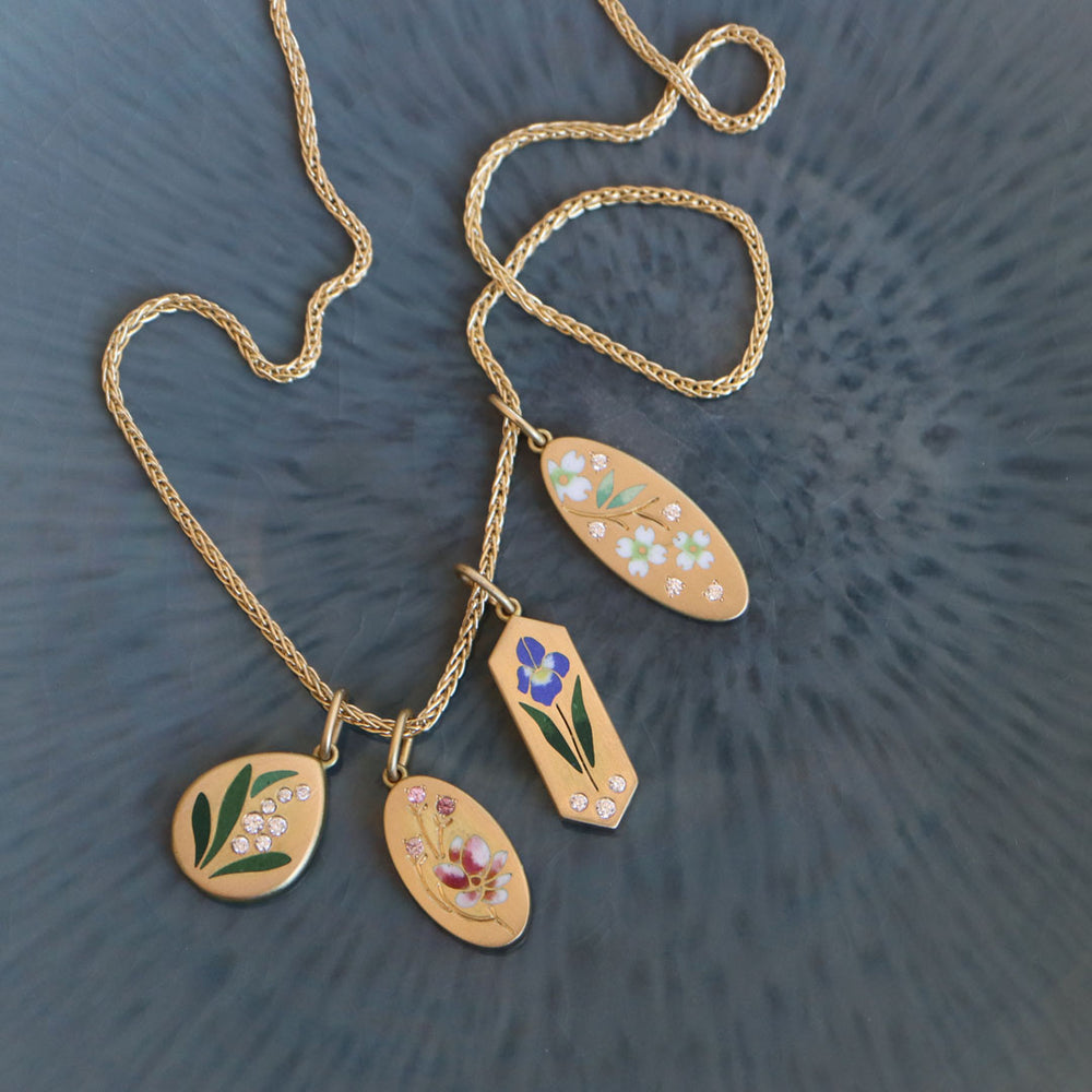 Gwen Barba Magnolia Oval Pendant