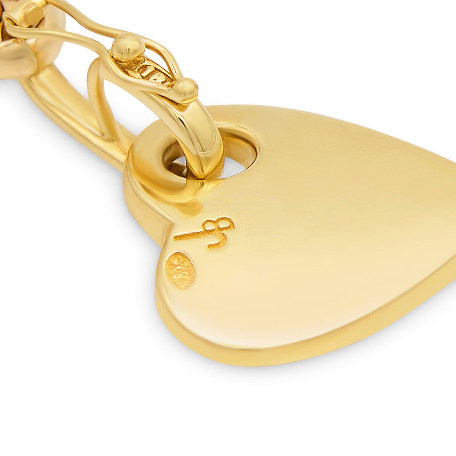 Jenna Blake Gold Anchored Heart Pendant