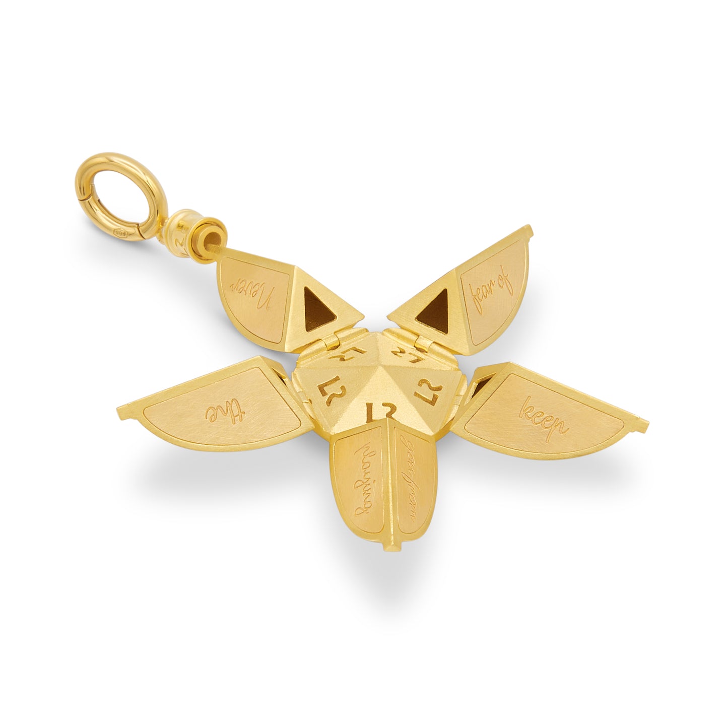 Lauren Rubinski OOAK Bruno Open Bell Pendant