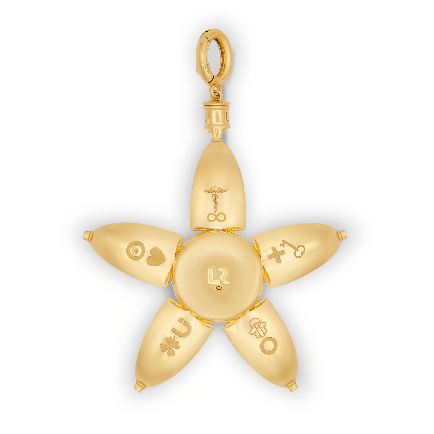 Lauren Rubinski OOAK Bruno Open Bell Pendant
