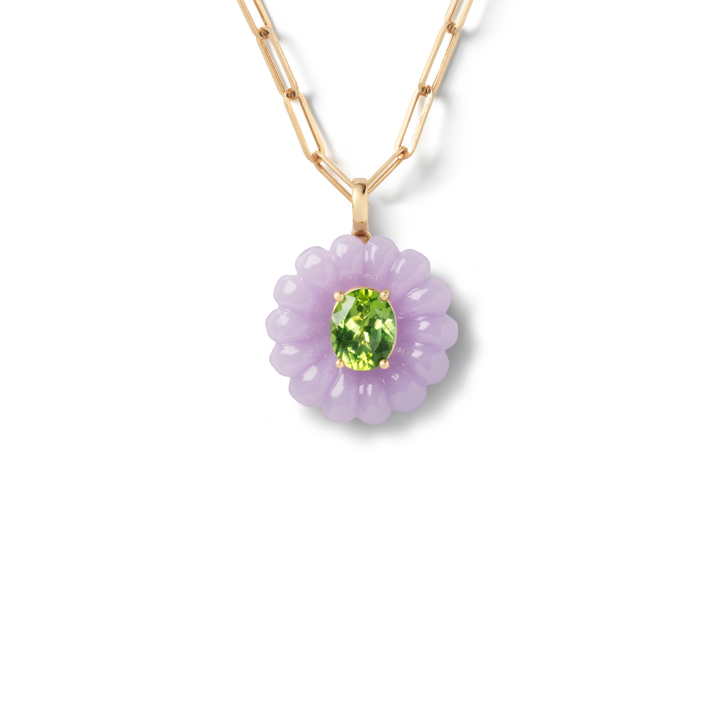 Sophie Joanne Hura Pendant - Yttrium Fluorite & Peridot