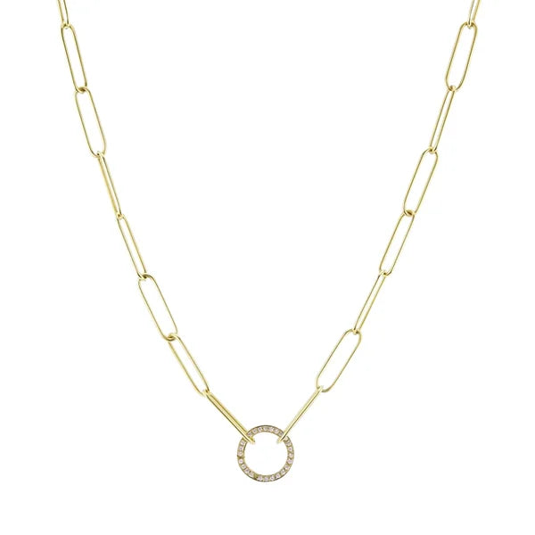 Jenna Blake Charm Chain with Diamond Clasp